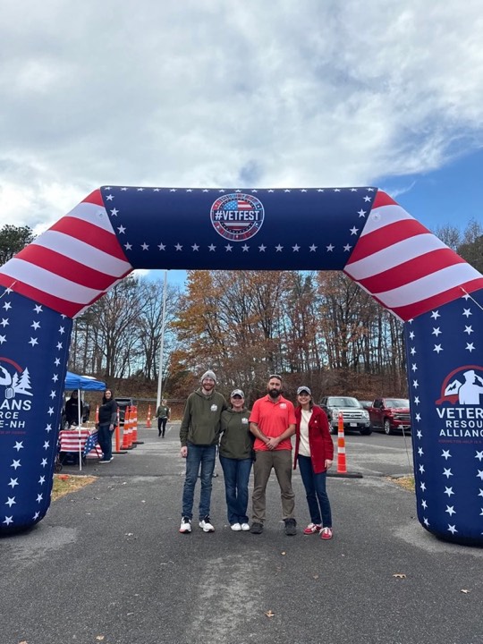 The #VetFest welcome arch in Veterans Resource Alliance colors at last year's festival.